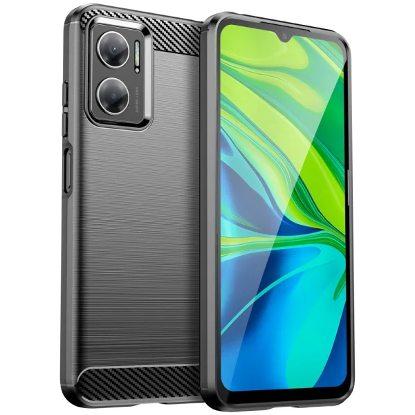 Силиконов Калъф Carbon за Xiaomi Redmi 10 5G / 10 Prime+ 5G / Note 11E 5G, Черен 1