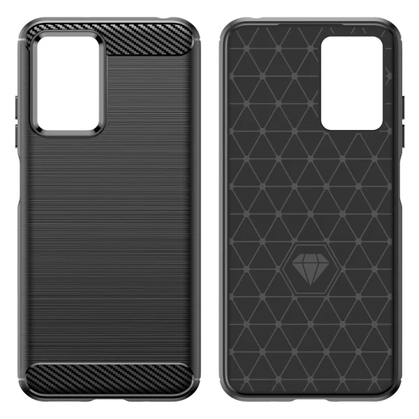 Силиконов Калъф Carbon за Xiaomi Redmi 10 5G / 10 Prime+ 5G / Note 11E 5G, Черен 4