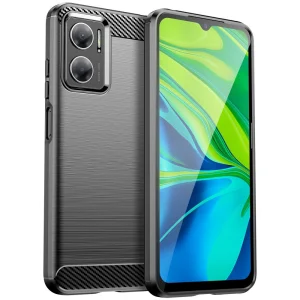 Силиконов Калъф Carbon за Xiaomi Redmi 10 5G / 10 Prime+ 5G / Note 11E 5G, Черен