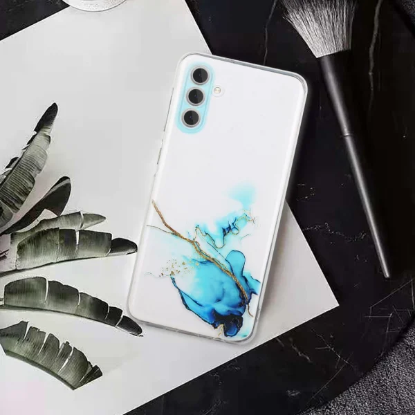 Силиконов калъф Marble Pattern за Samsung Galaxy A13 5G, Син 3