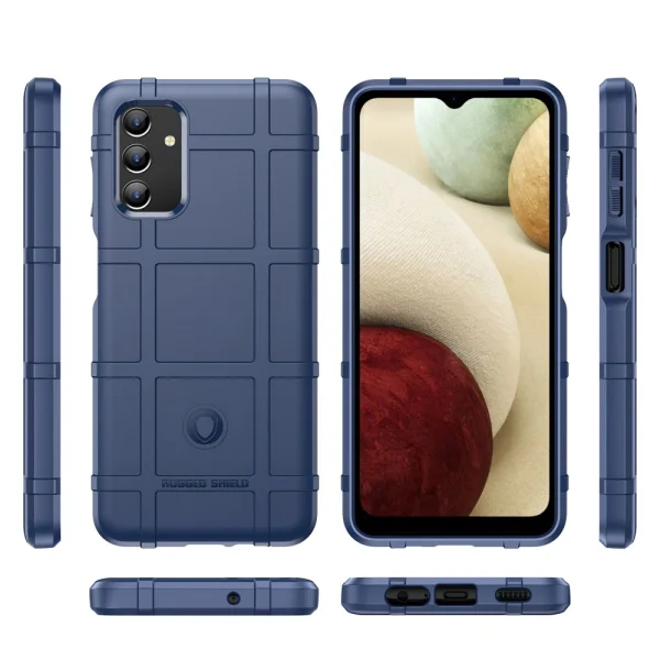 Удароустойчив Калъф Grid за Samsung Galaxy A13 5G / A04s 4G, Син 2