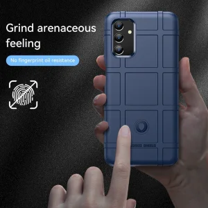 Удароустойчив Калъф Grid за Samsung Galaxy A13 5G / A04s 4G, Син 3