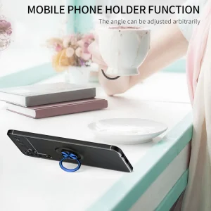 Shockproof Case Ring Holder for Samsung Galaxy A13 5G / A04s 4G, Black / Blue 5
