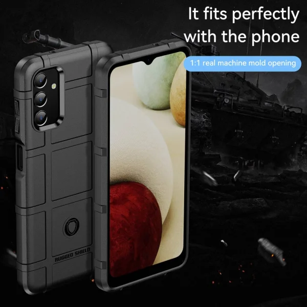 Shockproof Case Grid for Samsung Galaxy A13 5G / A04s 4G, Black 2