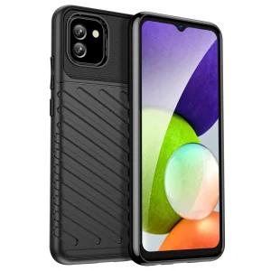 Силиконов калъф Thunder за Samsung Galaxy A03, Черен