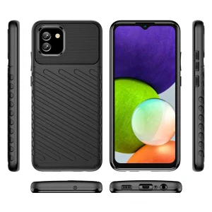 Silicone case Thunder for Samsung Galaxy A03, Black 3