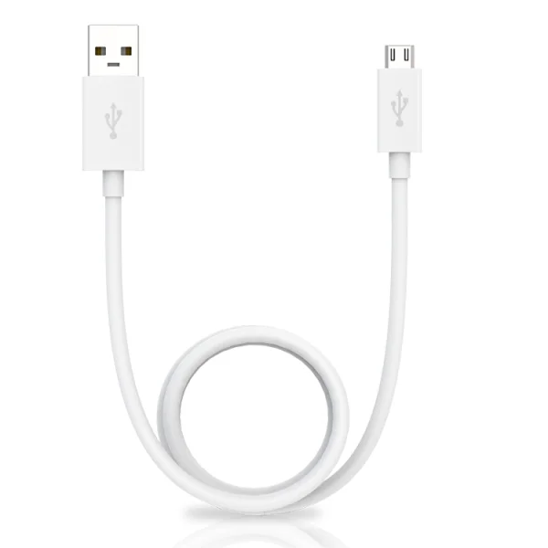 Кабел от USB към Micro USB, 0.2m, Бял 1