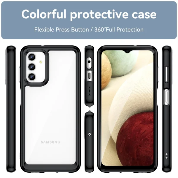 Удароустойчив калъф Acrylic Protect за Samsung Galaxy A13 5G, черен 4