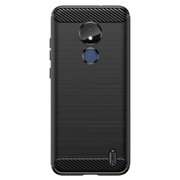 Silicone Case Carbon for Nokia C21, Black 2