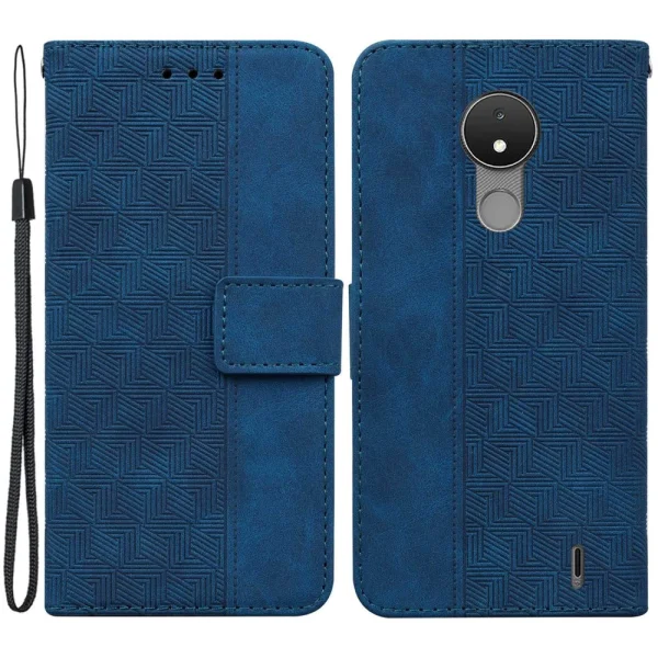 Калъф Тефтер Imprinting за Nokia C21, Син 1