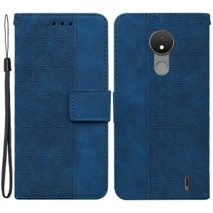 Калъф Тефтер Imprinting за Nokia C21, Син