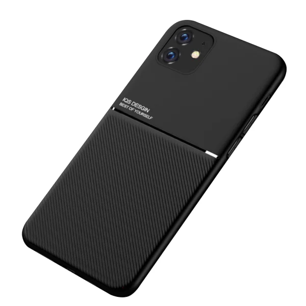 Силиконов калъф Minimalist за iPhone 11, Черен 2