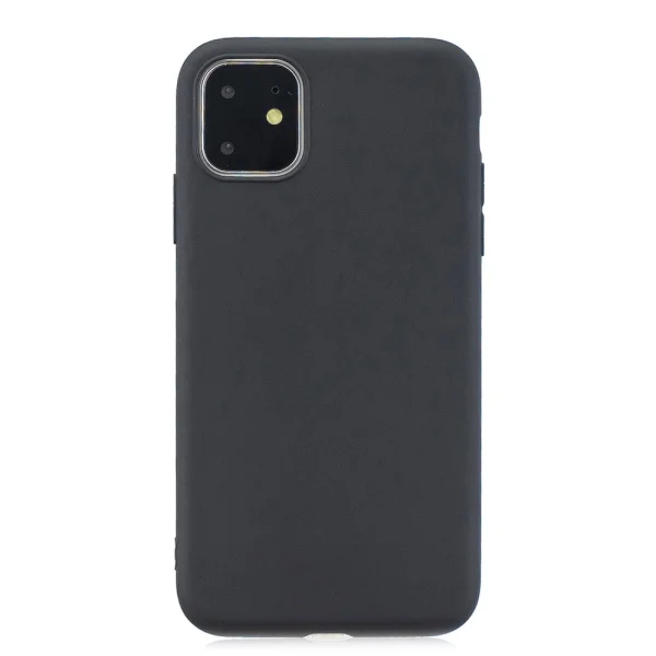 Solid Candy silicone case for iPhone 11, Black 1