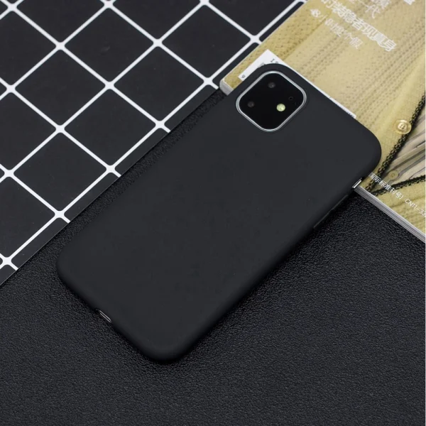Solid Candy silicone case for iPhone 11, Black 5