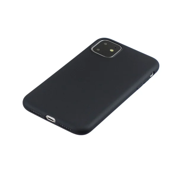 Solid Candy silicone case for iPhone 11, Black 2