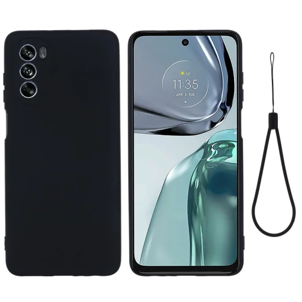 Силиконов калъф Anti-Scratch за Motorola Moto G62 5G, черен 3