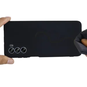 Силиконов калъф Anti-Scratch за Motorola Moto G62 5G, черен 6