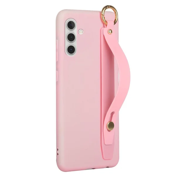 Silicone Case Hand Strap Kickstand for Samsung Galaxy A13 5G / A04s 4G, pink 2