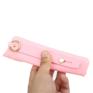 Silicone Case Hand Strap Kickstand for Samsung Galaxy A13 5G / A04s 4G, pink 4