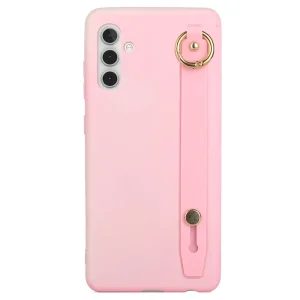 Силиконов калъф Hand Strap Kickstand за Samsung Galaxy A13 5G / A04s 4G, розов