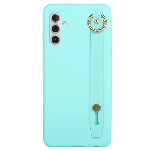 Силиконов калъф Hand Strap Kickstand за Samsung Galaxy A13 5G / A04s 4G, син 1