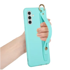 Силиконов калъф Hand Strap Kickstand за Samsung Galaxy A13 5G / A04s 4G, син 3