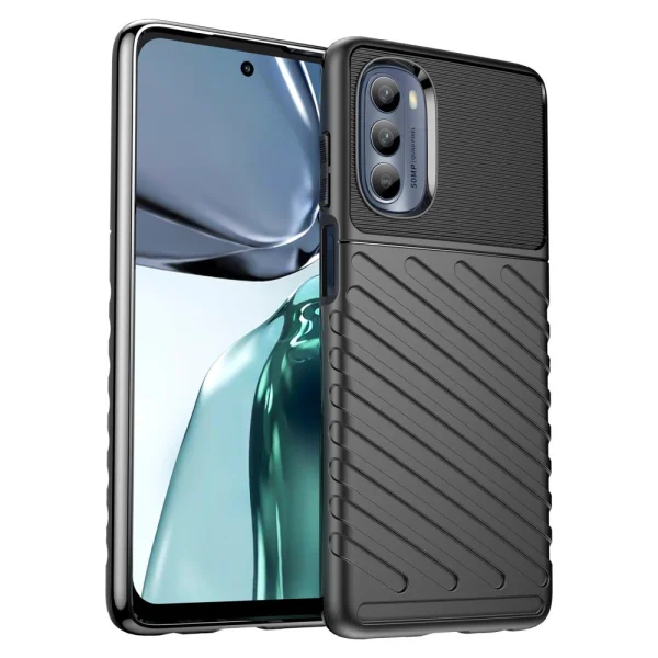 Силиконов калъф Thunder за Motorola Moto G62 5G, черен 2