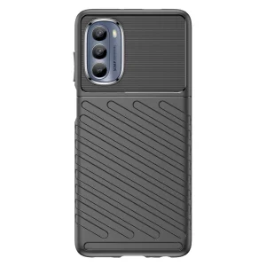 Силиконов калъф Thunder за Motorola Moto G62 5G, черен