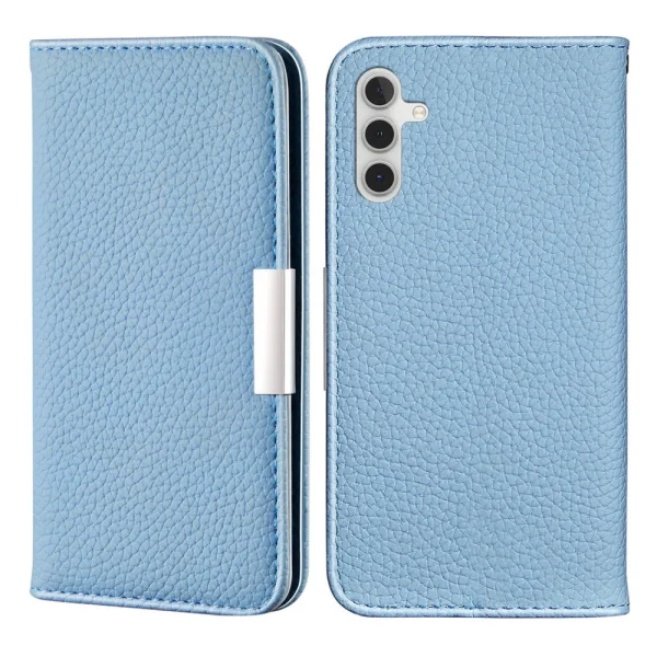 Калъф Тефтер Metal Buckle за Samsung Galaxy A13 5G / A04s 4G, син 2