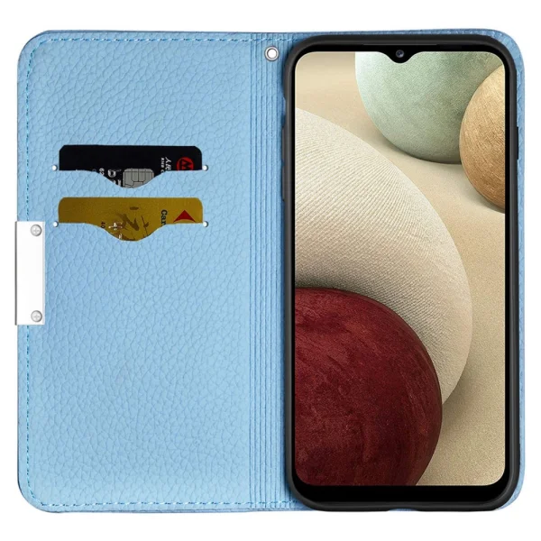 Калъф Тефтер Metal Buckle за Samsung Galaxy A13 5G / A04s 4G, син 4