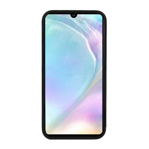 Стъклен гръб със силиконова лайстна Glass за Huawei P30, Тъмно сив 2