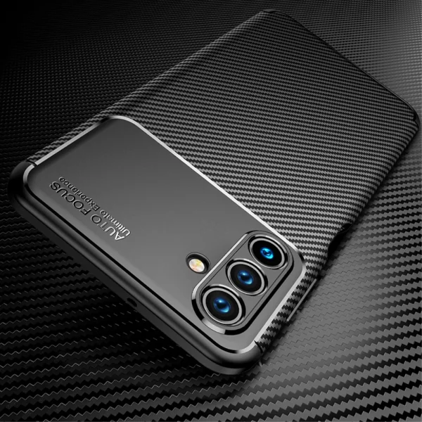 Силиконов Калъф Carbon Fiber Texture за Samsung Galaxy A13 5G / A04s 4G, черен 3