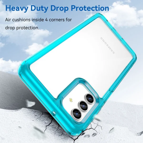 Shockproof Case Acrylic Protect for Samsung Galaxy A13 5G, transparent blue 3
