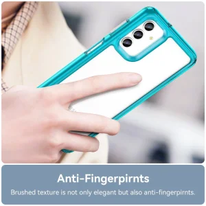 Shockproof Case Acrylic Protect for Samsung Galaxy A13 5G, transparent blue 4
