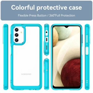 Shockproof Case Acrylic Protect for Samsung Galaxy A13 5G, transparent blue 5