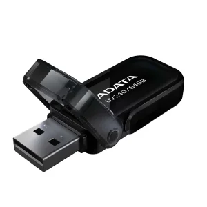 Флаш памет ADATA, 64GB, USB, UV240, черен