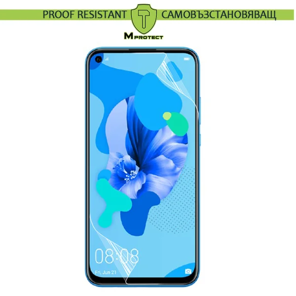 Hydrogel screen protector MProtect Prof Resistiant for Huawei P20 Lite 2019, Front Full 1