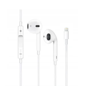 Слушалки с микрофон Prestico HF3, LIGHTNING, бял
