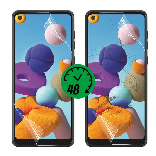 Хидрогел протектор Auto Repair за Samsung Galaxy A21, front full 1