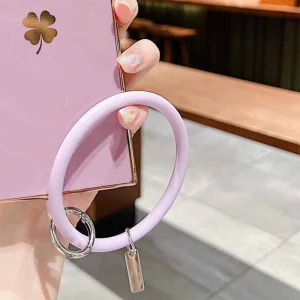 Силиконов калъф Four-Leaf Clover за Samsung Galaxy S22 Ultra 5G, лилав 3