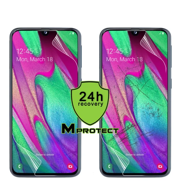 MProtect Prof Resistiant Hydrogel Protector for Samsung Galaxy A40, Front Shell 4