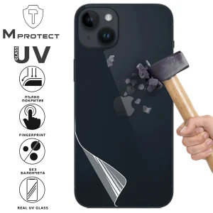 UV Flexible Glass Hydrogel Back Protector for iPhone 14 1