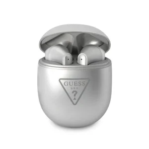 Слушалки Guess True Wireless Triangle Logo BT5.2, GUTWST82TRS, Сребрист, TWS, 3666339099145