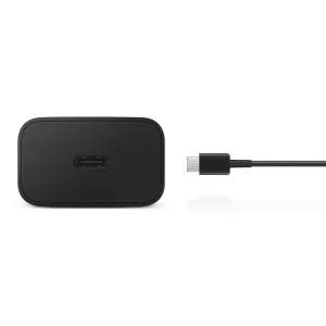 Зарядно Samsung, USB-C Travel Charger 15W, EP-T1510XBE, с кабел USB-C към USB-C, EP-DA705BBE, Черен 4