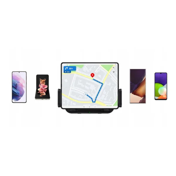 Безжично зарядно с поставка за кола Samsung, Car Holder with Wireless Charging EP-H5300CBEGEU 6