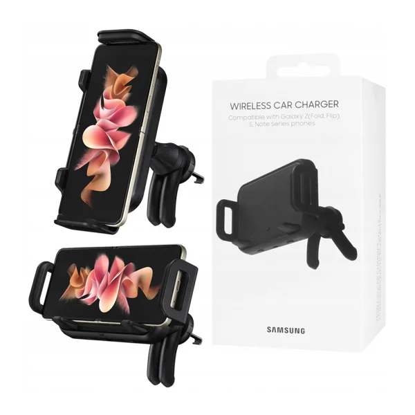 Безжично зарядно с поставка за кола Samsung, Car Holder with Wireless Charging EP-H5300CBEGEU 1