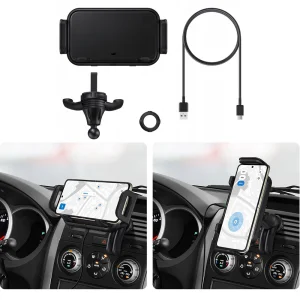 Безжично зарядно с поставка за кола Samsung, Car Holder with Wireless Charging EP-H5300CBEGEU 5