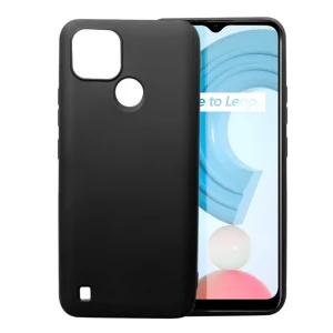 Силиконов калъф Matte за Realme C21Y, черен