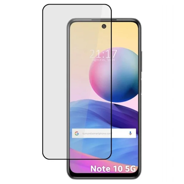 Tempered Glass Screen Protector Full Glue 5D for Xiaomi Redmi Note 10 5G, black 1