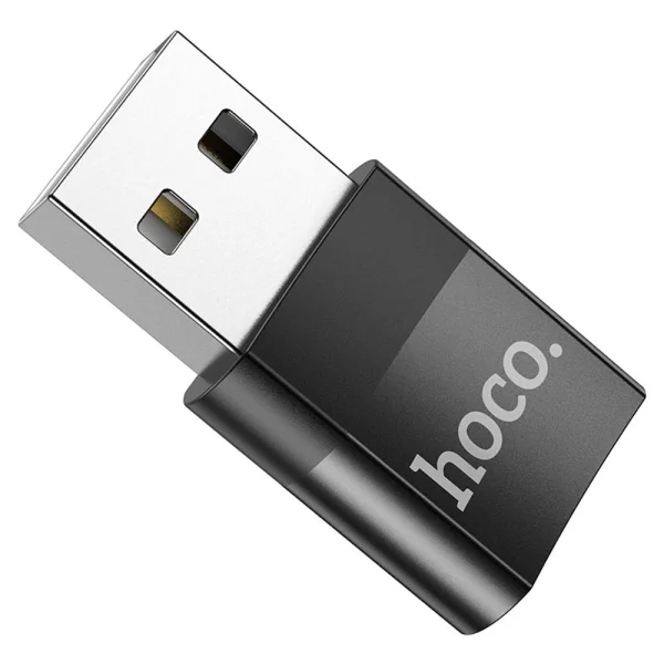 Адаптер HOCO OTG USB A къмType C UA17, female, черен 1